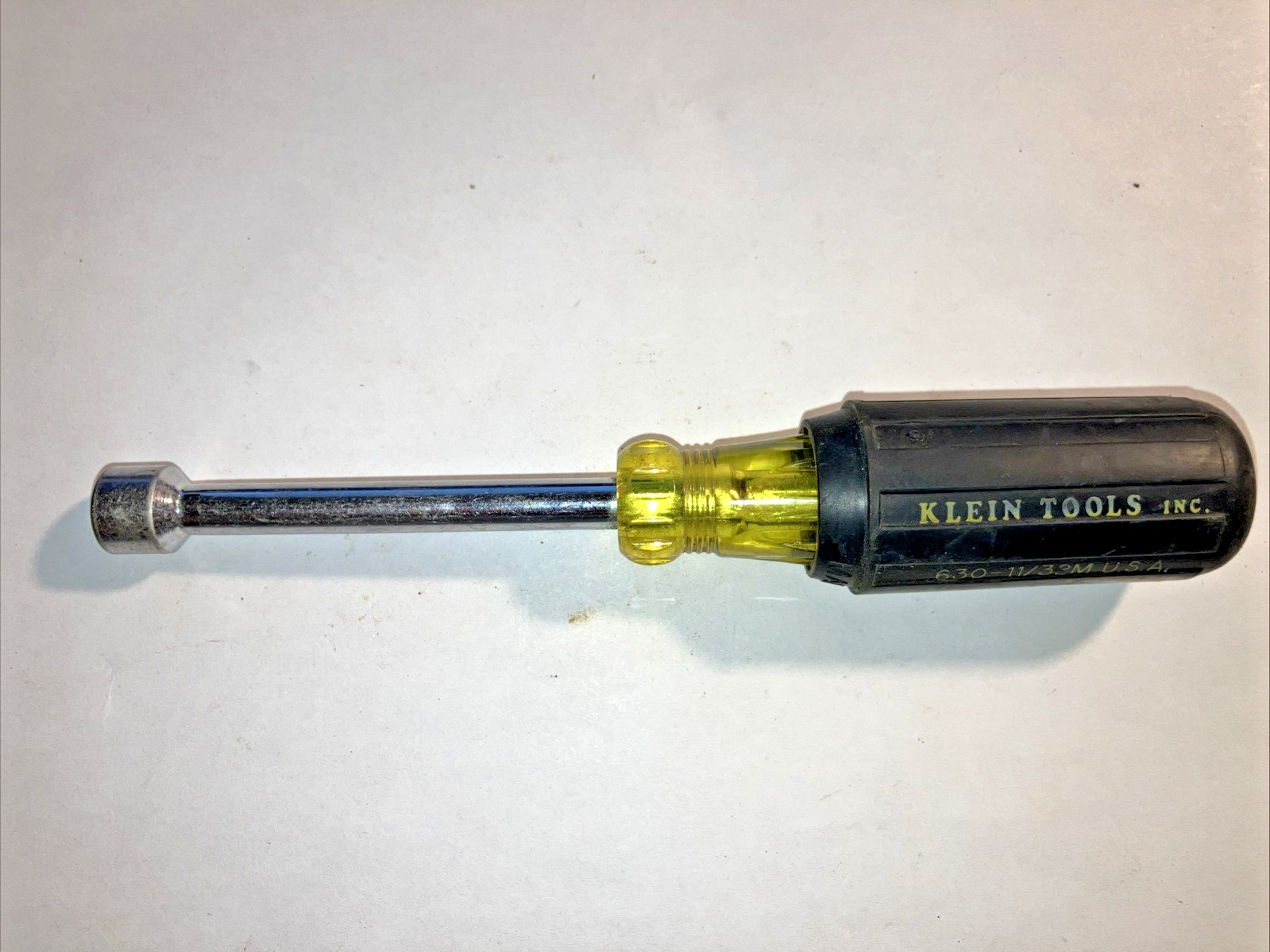 Klein Tools 630-11/32M 11/32-Inch Magnetic Tip 6 Point Nut Driver Hollow Shaft