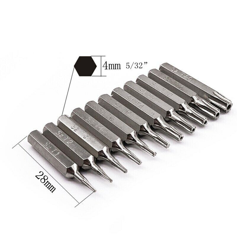 Micro Torx Bit Driver Set Security Torx T1 T2T3 T4 T5 TR6 T8H T9H T10H T15H T20H