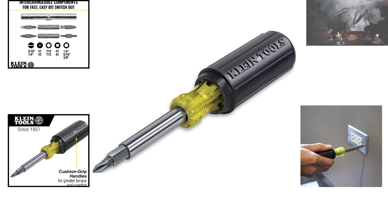 Versatile 11-in-1 Nut Driver Set with 8 Bits and Cushion Grip – Indoor/Outdoor