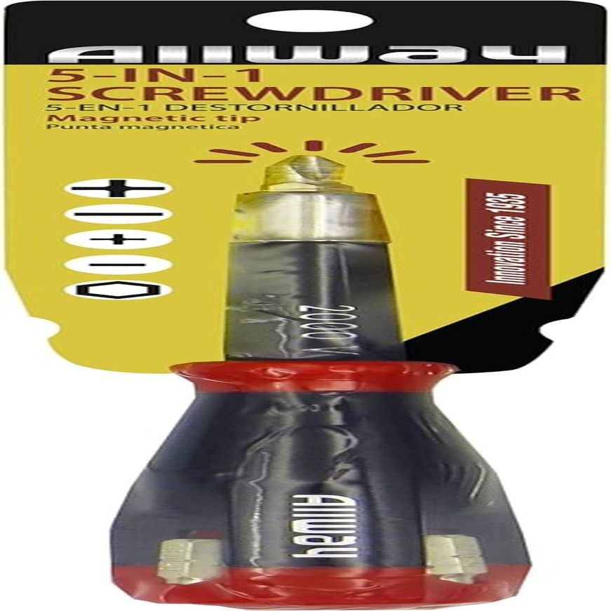 SD41 5-in-1 Shockproof Screwdriver with 4 Durable Bits