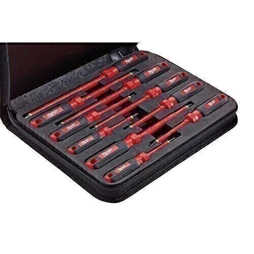 Milwuakee 1000-Volt Insulated Screwdriver Set and Case (10-Piece)