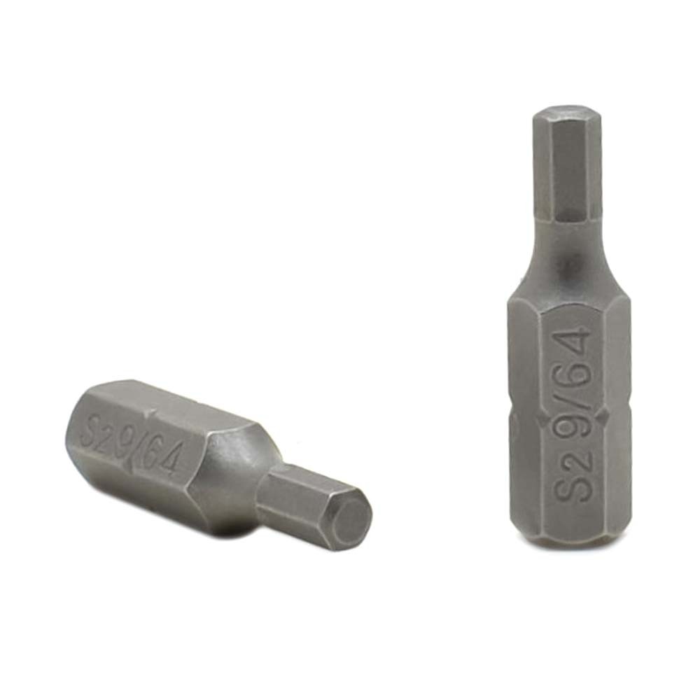 BH111-10PK Single End Hexagonal Screwdriver Bits – 1 Inch Long – 9/64 Hex – 10