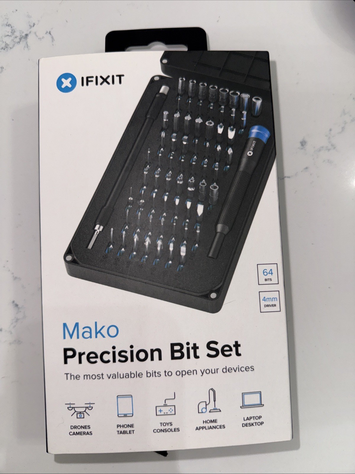 New iFixit Mako Driver Kit 64 Piece Precision Bits for Tech Repair IF145-299-4