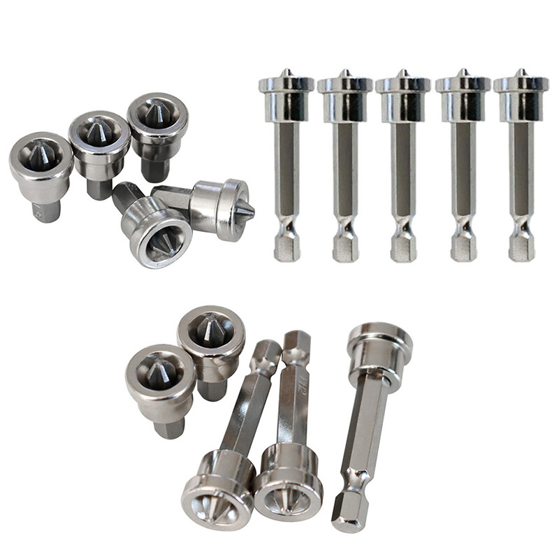 5PCS 25mm/50mm Magnetic Positioning Screwdriver Screw Hex Shank Bits Woodworking