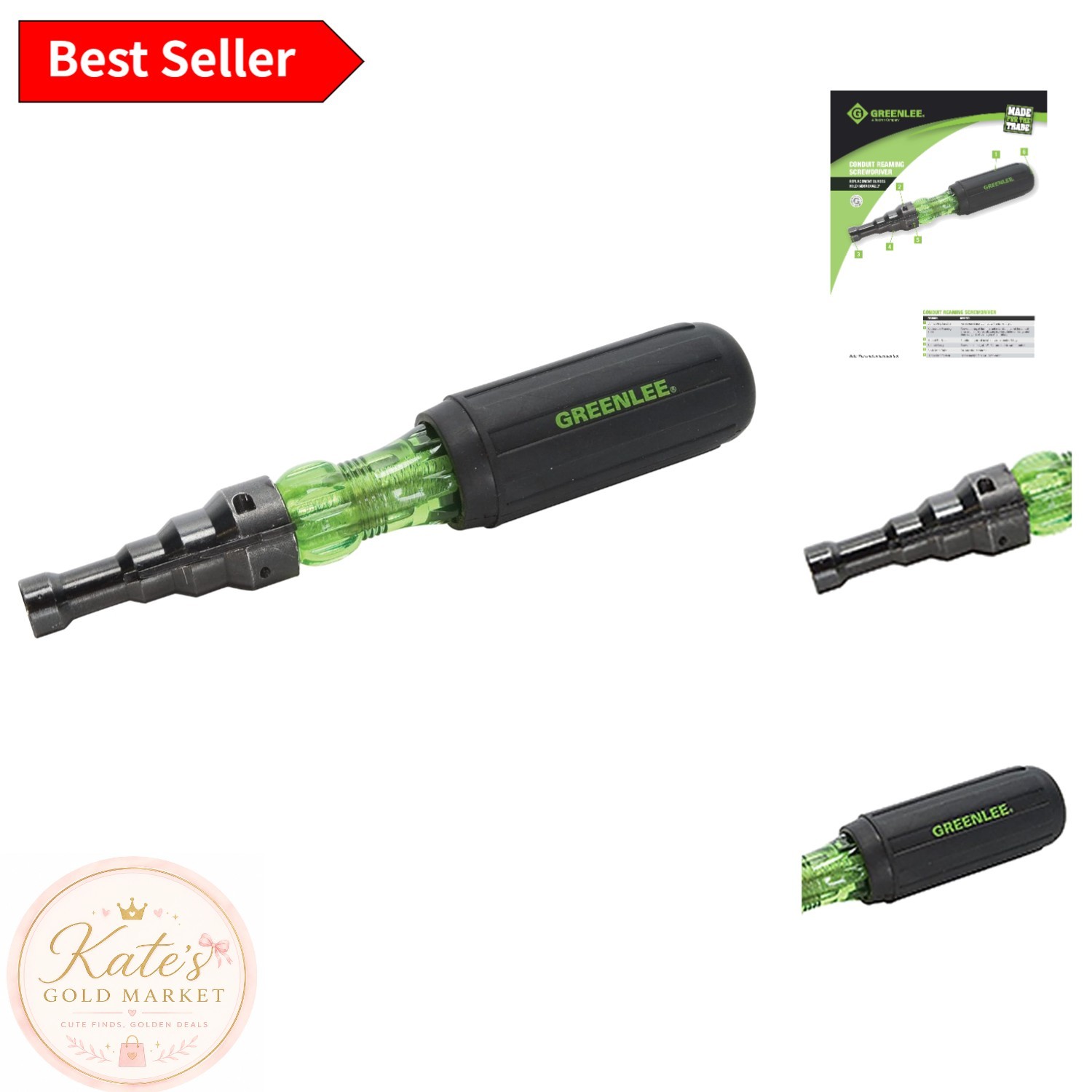 Greenlee 9753-11C Conduit Fitting Screwdriver – 1/2, 3/4 & 1 Inch, Durable & …