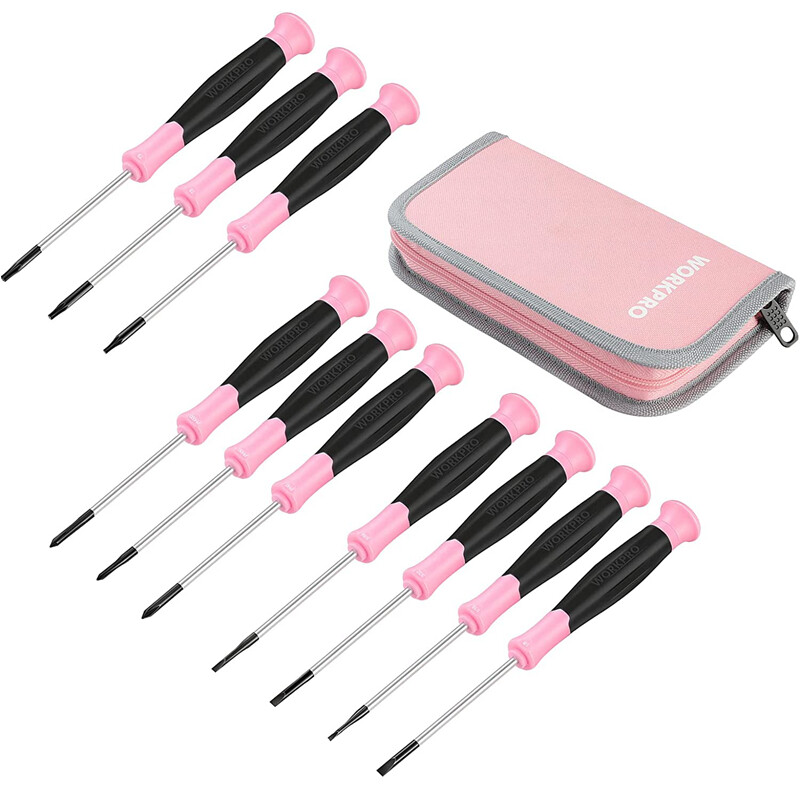 WORKPRO 10PCS Precision Screwdriver Set Phillips Slotted Torx Star Screwdrivers