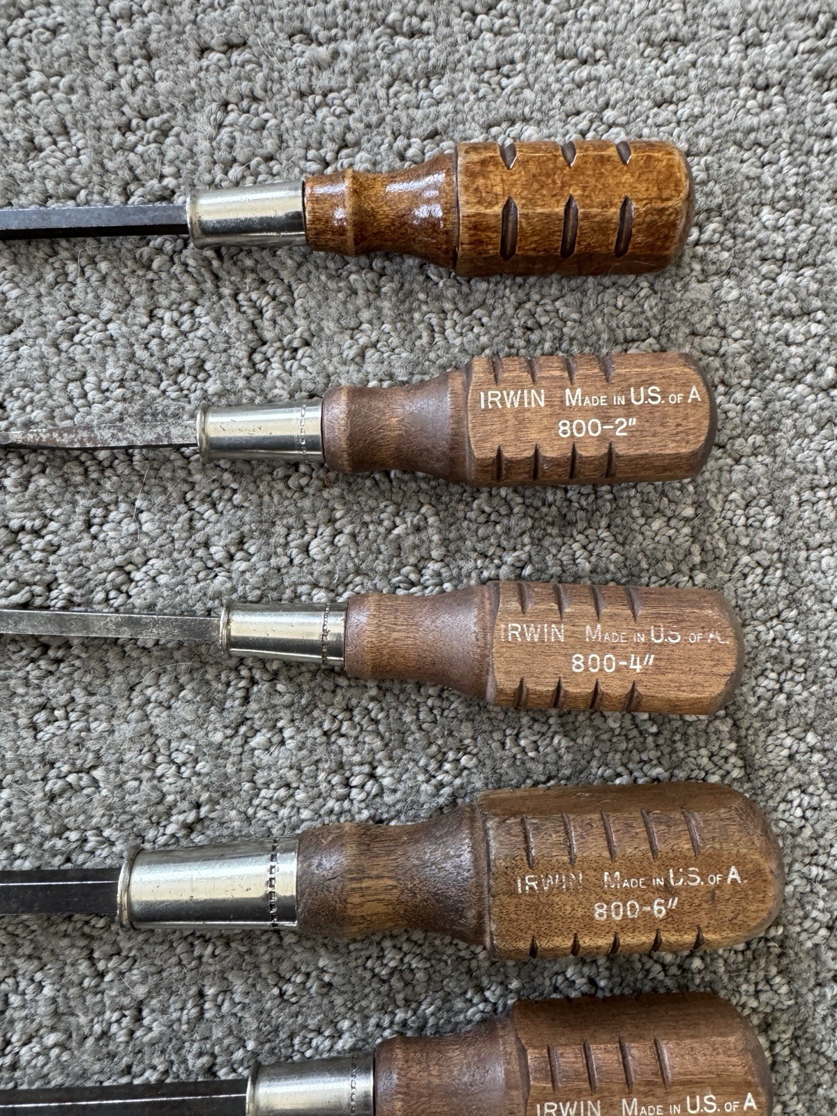 IRWIN 800 Series Wood Handle Screwdriver Set 11pc Slotted/Phillips Made in USA