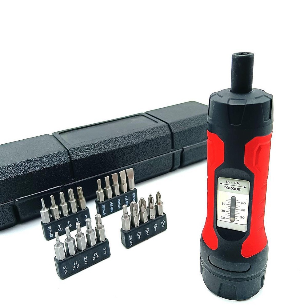 Precise Measurement Torque Wrench Screwdriver 1/4 Inch Drive 10 65In lb