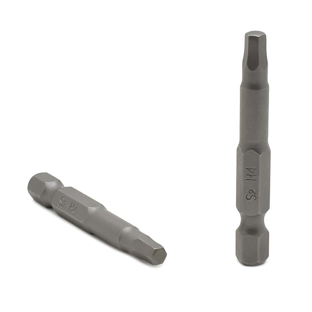 BH204-25PK Single End Hexagonal Screwdriver Bits – 2 Inch Long – 4mm Hex – 25