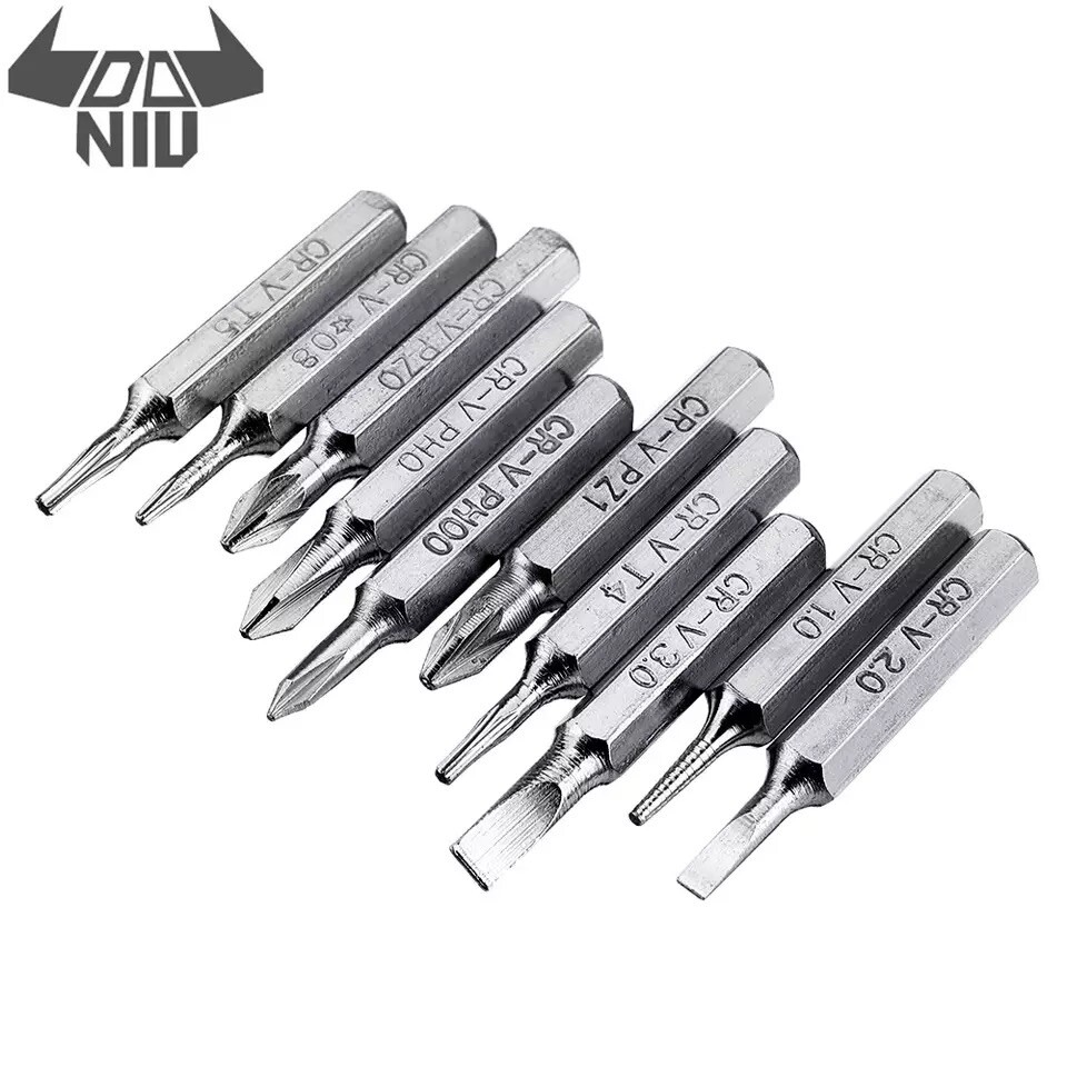10pcs 4mm Screwdriver Bit Set Phillips Slotted Torx Mobile Phone Repair System 4