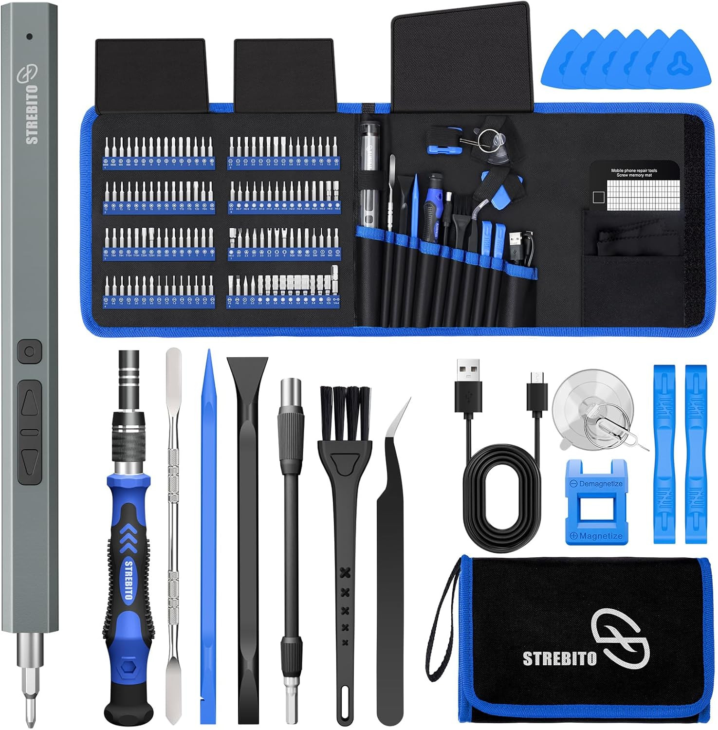 Electric Screwdriver, 144-In-1 Precision Screwdriver Set, 120 Magnetic