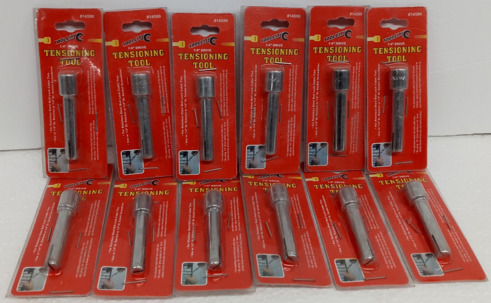 Lot of 12 Tool City 1/4 Inch Drive #14590 Tensioning Tool……………….5G