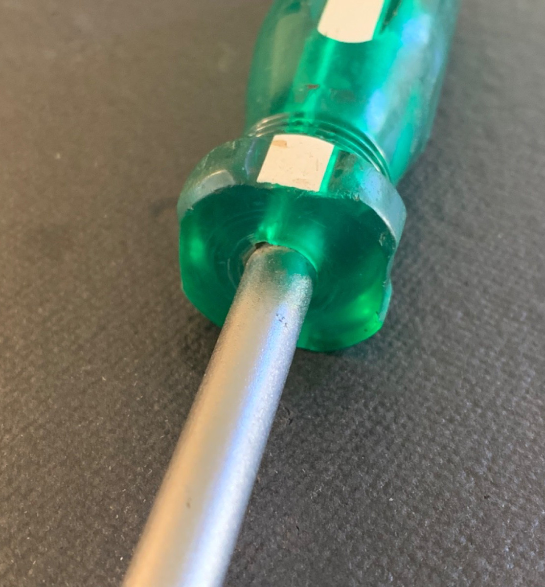 Vintage S-K Tools USA 73003 #3 Phillips Screwdriver Green & White Handle