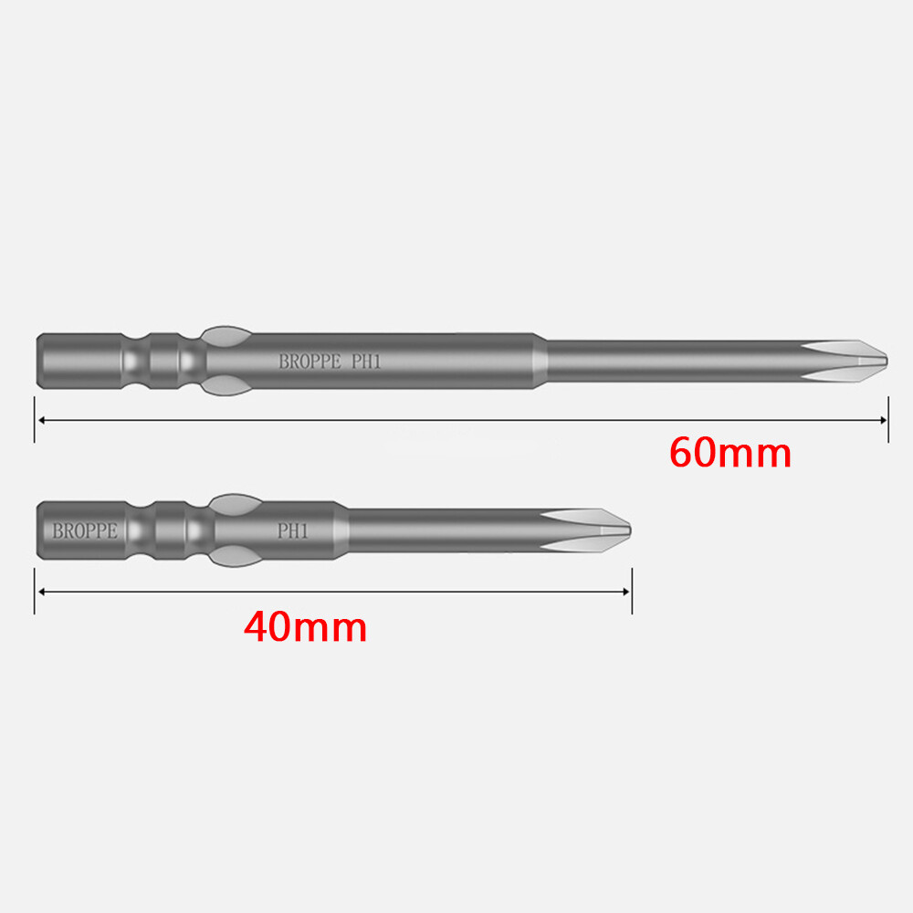10X 4mm Round Shank Phillips Bit Set PH00/0/1/2 Fit for 800 Electric Screwdriver