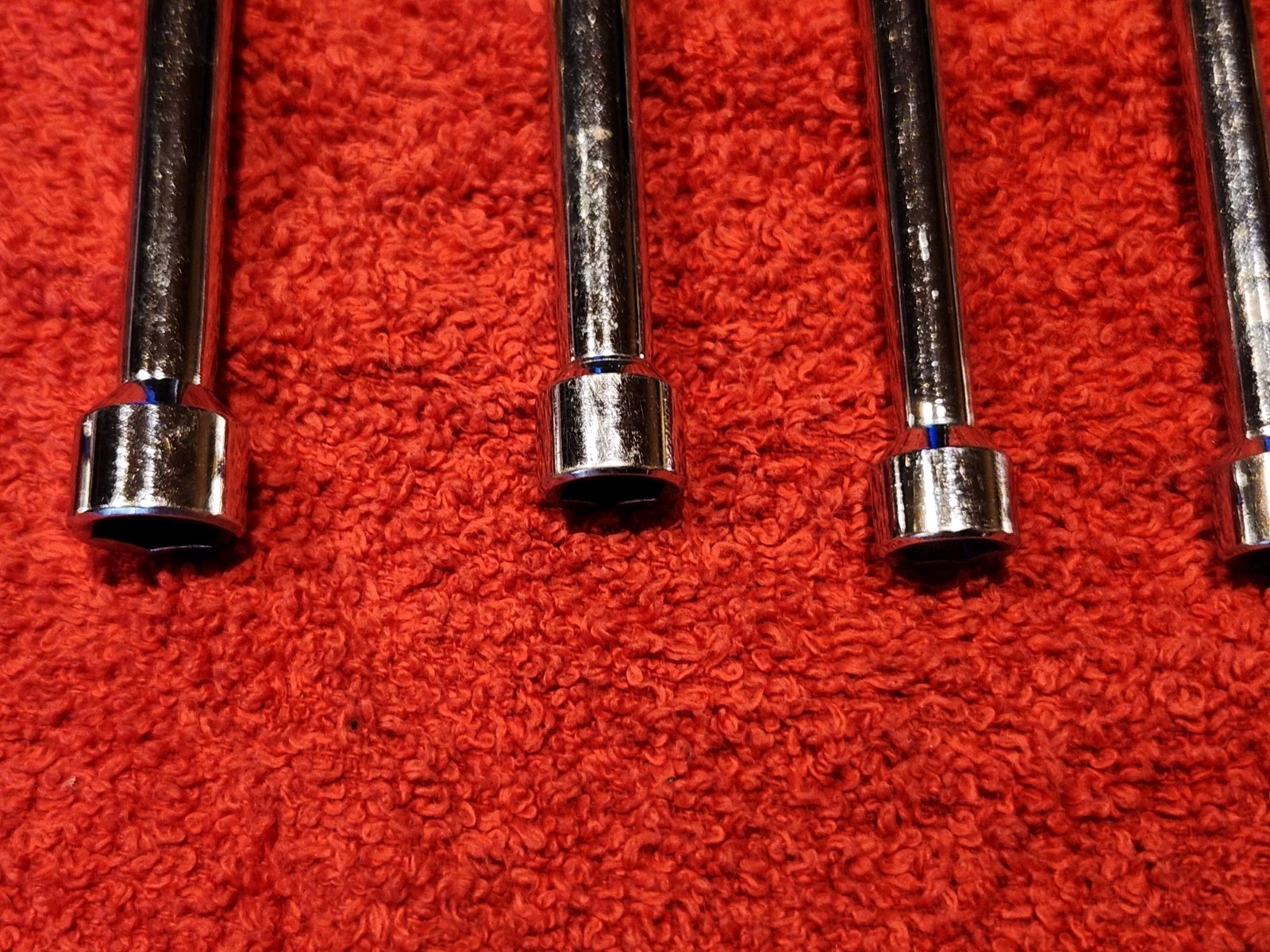 VINTAGE KLEIN 631 Standard Hollow Shaft Nut Driver Set 7 +1 Piece Bonus #650 Awl