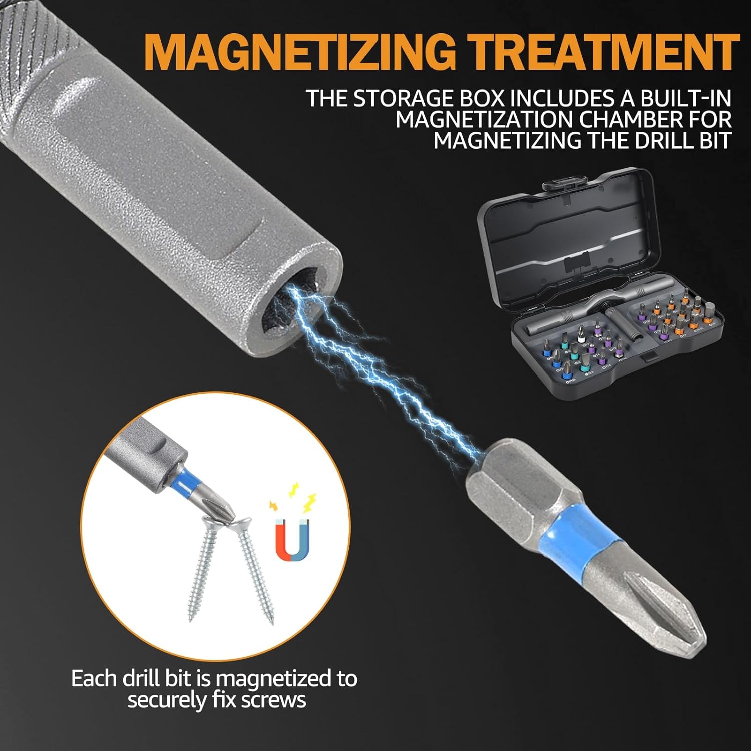 24 in 1 Magnetic Screwdriver Head Set Multi Bit DIY Ratchet Screwdriver Tool Kit