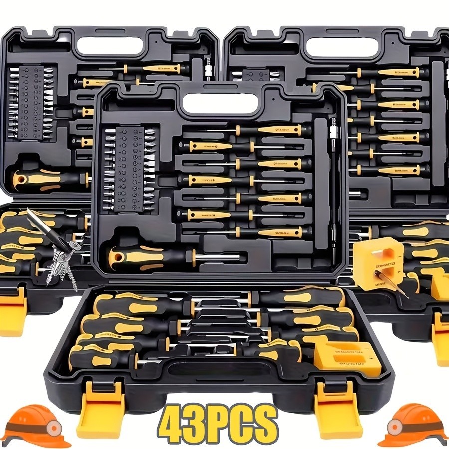 43 pcs magnetic screwdriver set with magnetizing and demagnetizing tools – inter