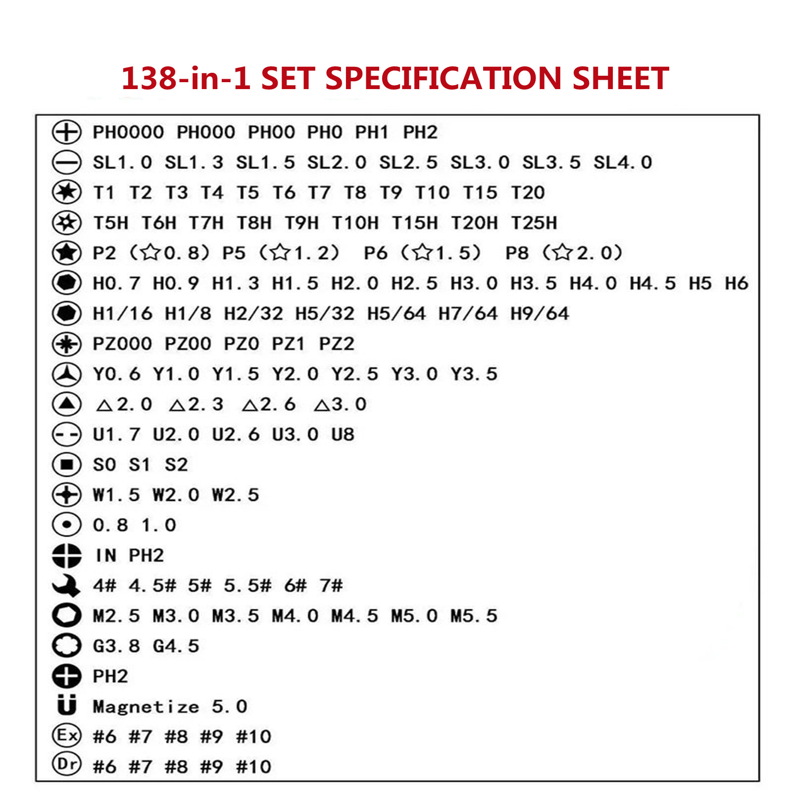 138 In 1 Small Screwdriver Set with Case Mini Magnetic Kit with 108 Bitts US