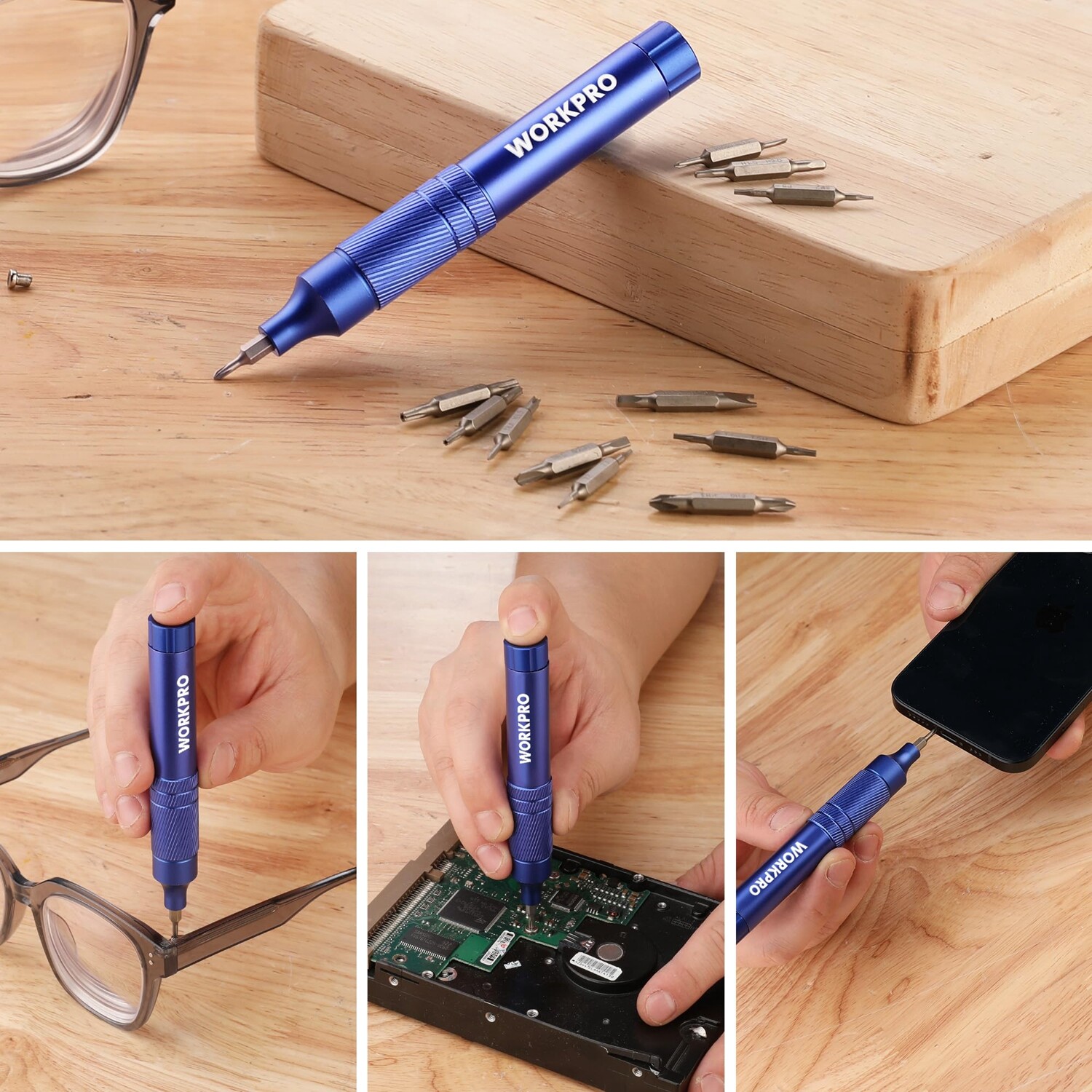 WORKPRO 24-in-1 Precision Screwdriver, Pen Style Multi-Bit Screwdriver S2 Steel