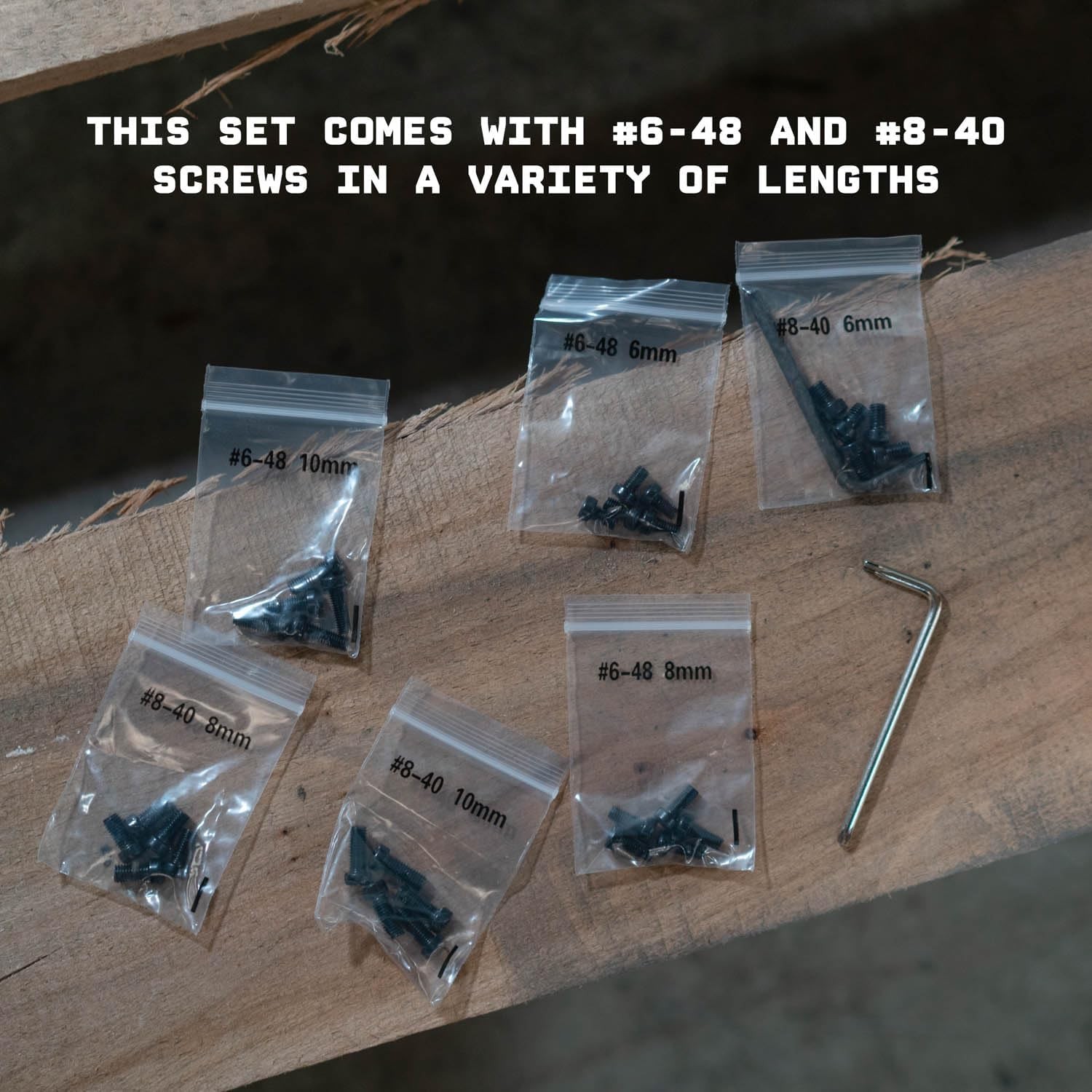 Gunsmithing Screw Set 6 Sets of Screws 5 in Each Set 6-48 and 8-40 in Length