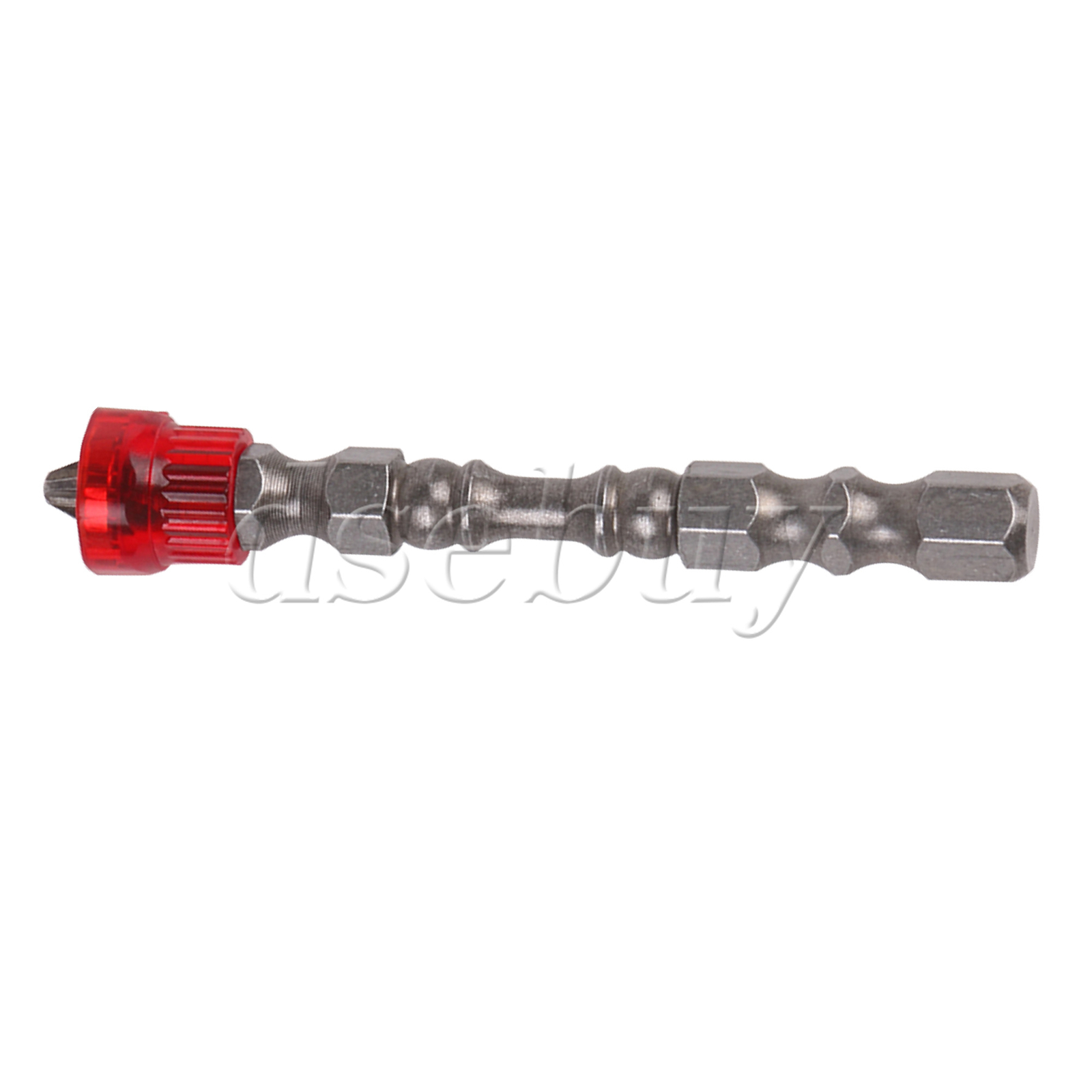 25PCS Magnetic Collar Design Screwdriver Bits 1/4″ Hex Shank S2 Chrome Steel Red