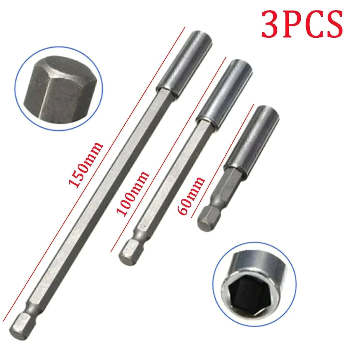 1/4 Hex Magnetic Bit Holder Driver Flexi Screwdriver Drill Extension Long Short