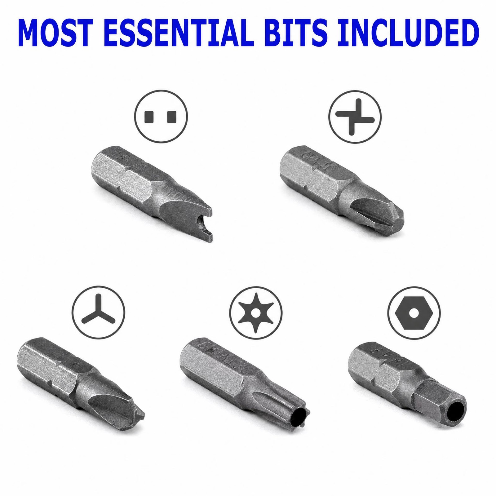 33Pcs Tamper Proof Torx Bit Set Security Star Hex Spanner Tri Wing Driver