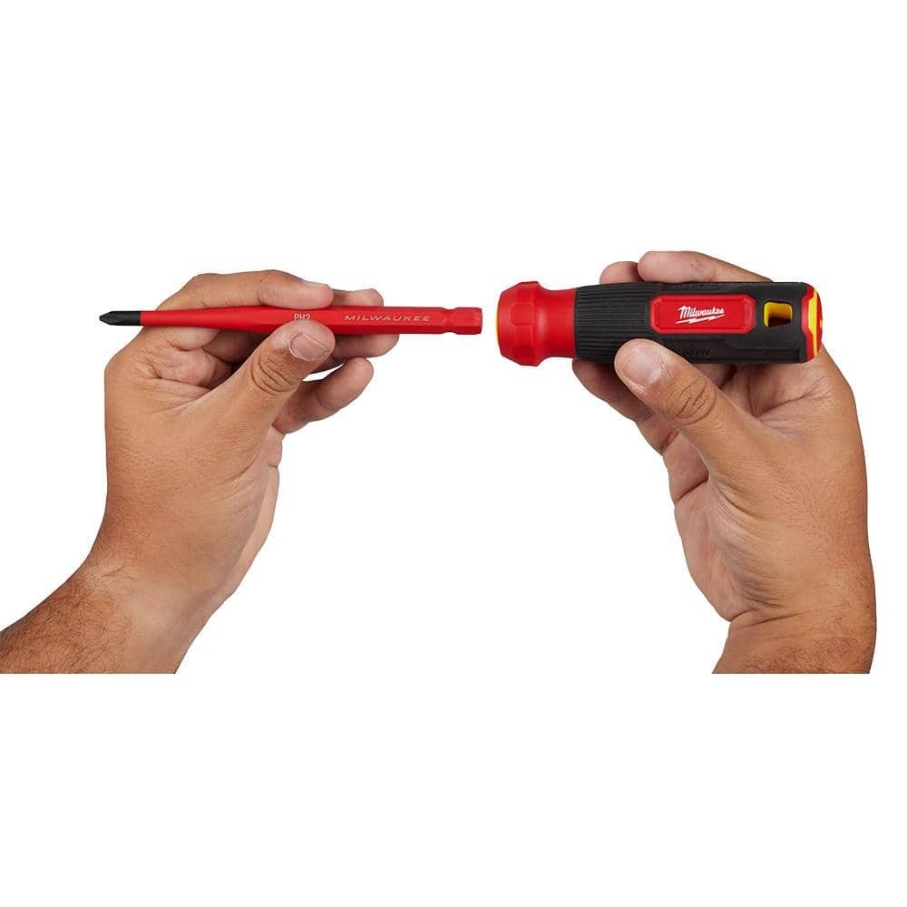 Milwaukee 4-in-1 1000V Insulated Slim-Tip Multi-Bit Screwdriver