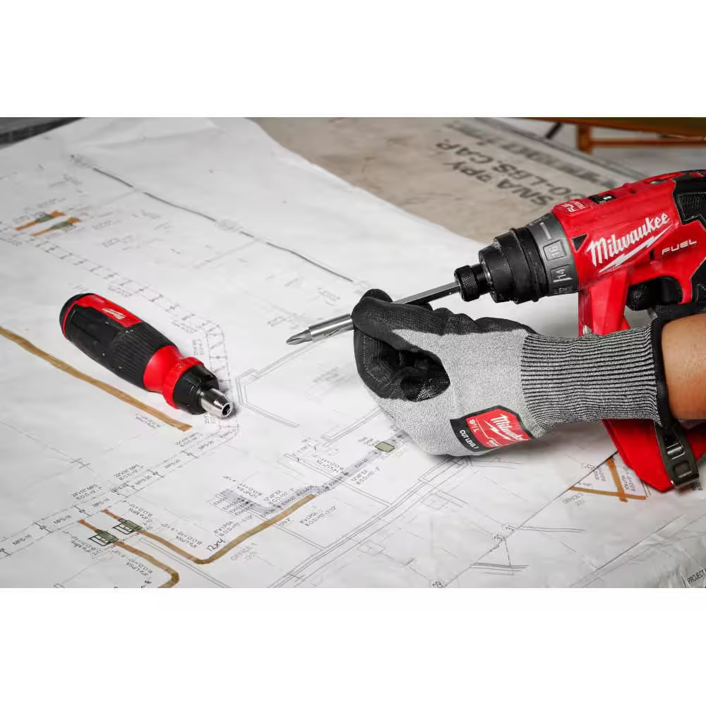 14-In-1 Ratcheting Multi-Bit Screwdriver with FASTBACK 6-In-1 Folding Knife with