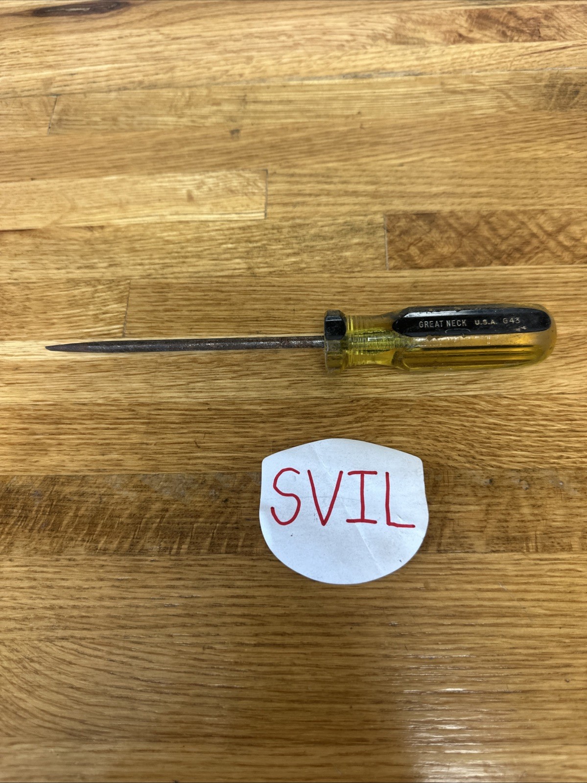 Vintage Great Neck Flathead Screwdriver G43 USA