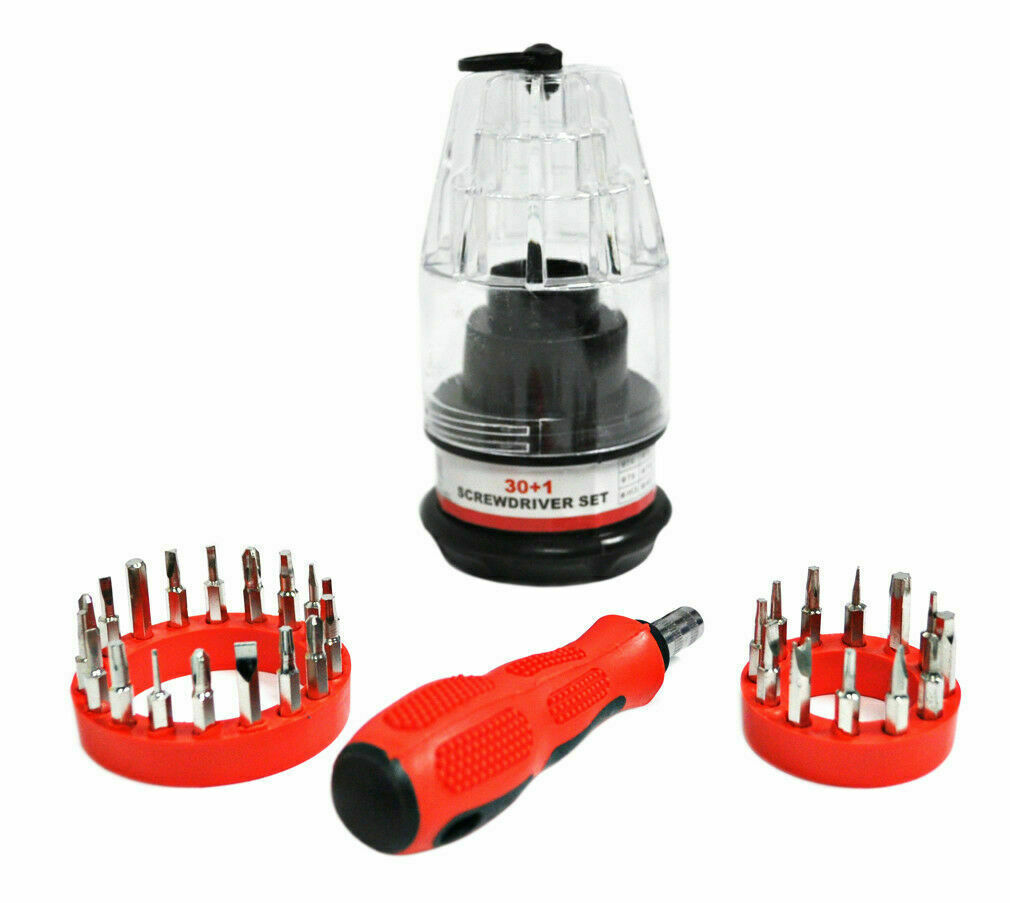 30-in-1 Magnetic Screwdriver Bit Multi Tool Repair Set Phillips Torx Slotted Hex