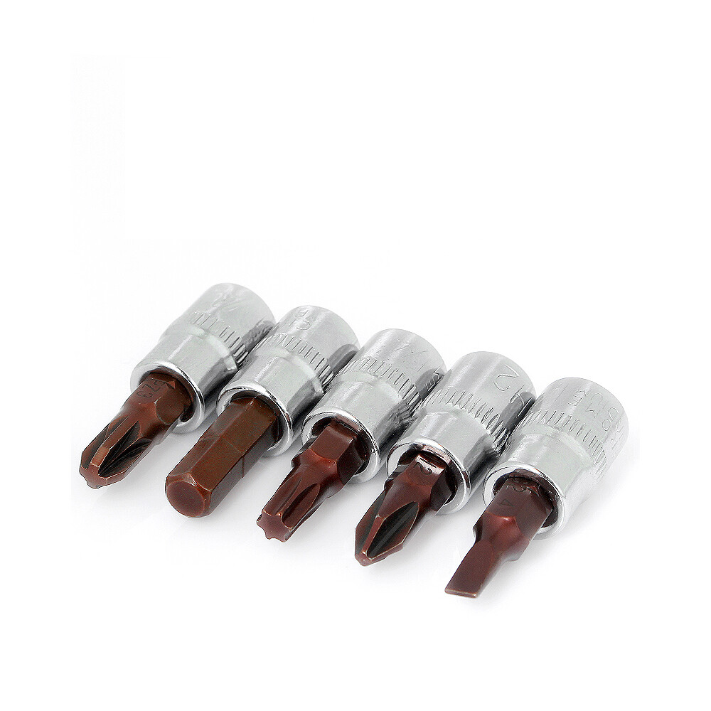 Impact Torx,Hex,Cross,Slot,Pozi Bit 3/8″ Drive Socket Ratchet Screwdriver Bits