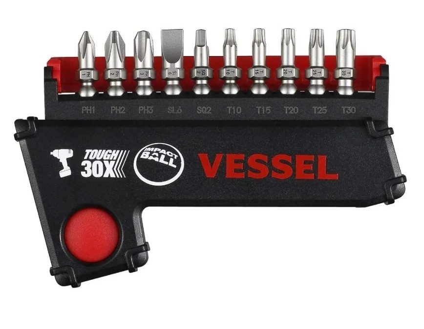 Vessel 220USB1U Power Promotion e-Assist USB Rechargeable Screwdriver 11Pc Bit