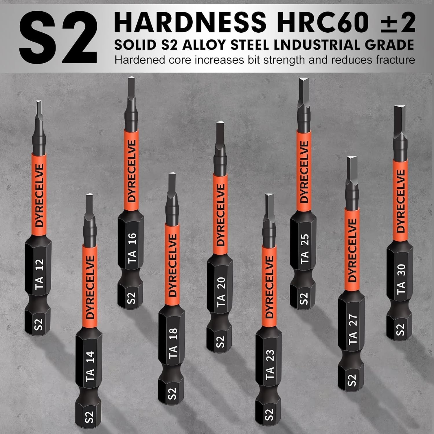 10-Pack Triangle Screwdriver Set – Premium S2 Steel Triangle Bit Set (2.56″ Long