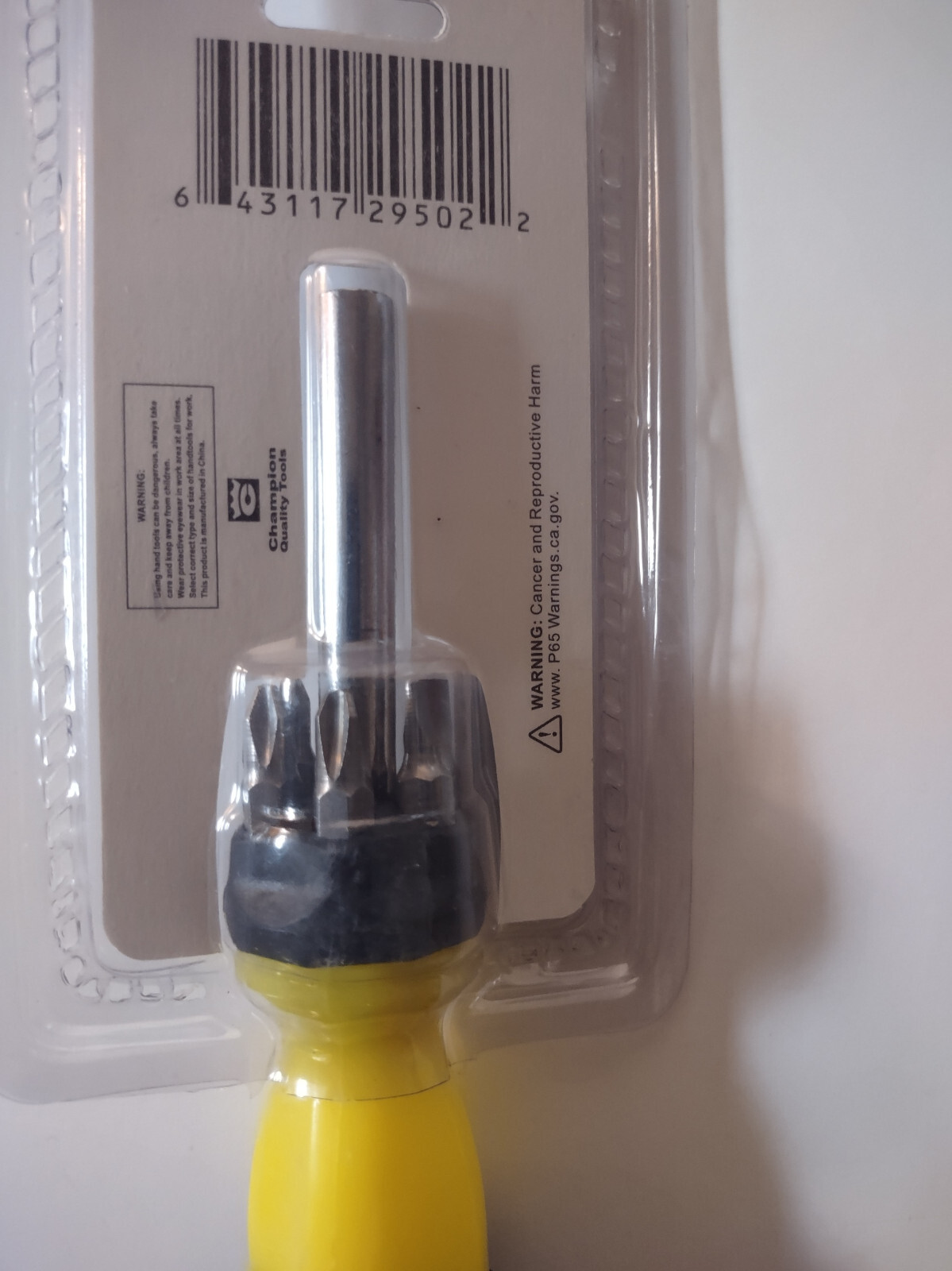 Champion 6 in 1 Slotted Flathead Phillips Screwdriver Set – LOT OF 6