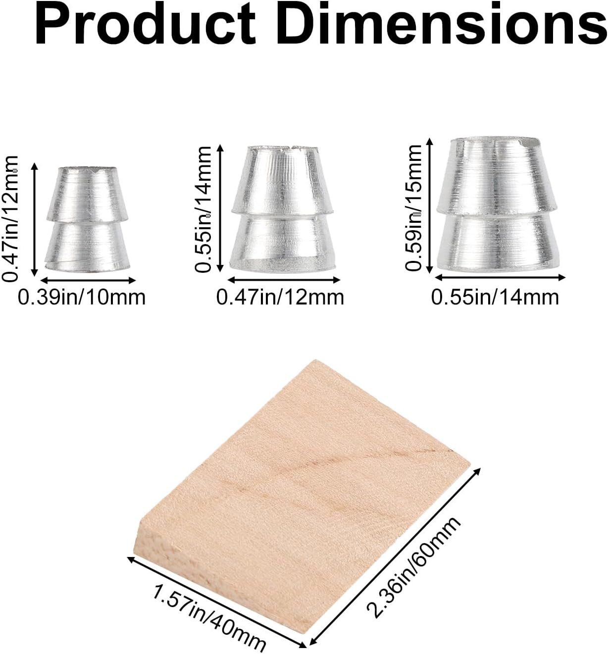 20Pcs Hammer Handle Repair Wedge Kit, 5 Wooden Wedges & 15 Steel Wedges for Axe