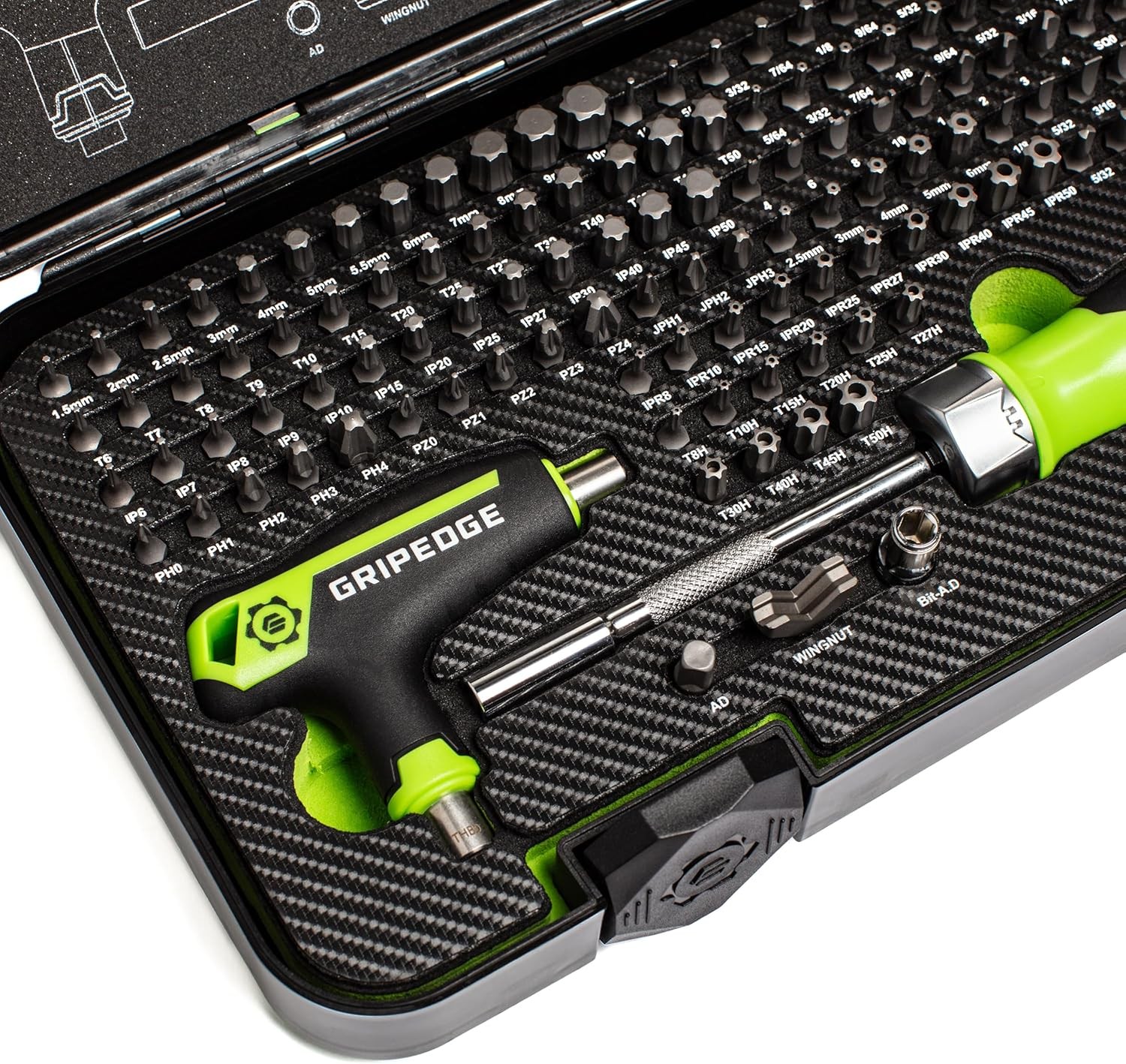 GRIPEDGE Tools | 132-PC R.P.T. Multi-Bit Driver Set FREE SHIPPING