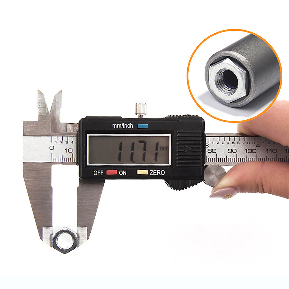Deepen Hex Magnetic Nut Driver Socket 5mm Round Shank Impact Drill Bits 5-19mm