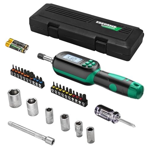 Digital Torque Screwdriver Set – Adjustable 3.54-70.81 in.lb, Precision Wrench T