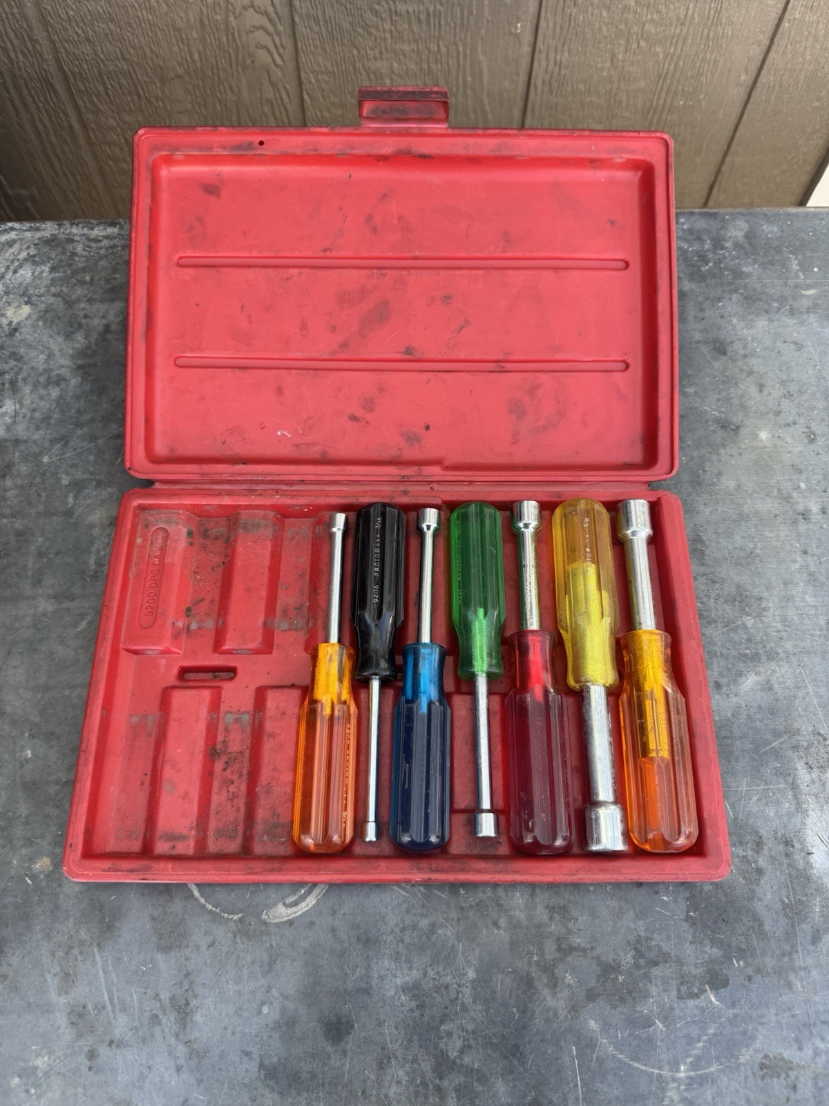 PROTO 11 Piece Solid Round Shank Nut Driver Set 3/16″ to 5/8″ Incomplete