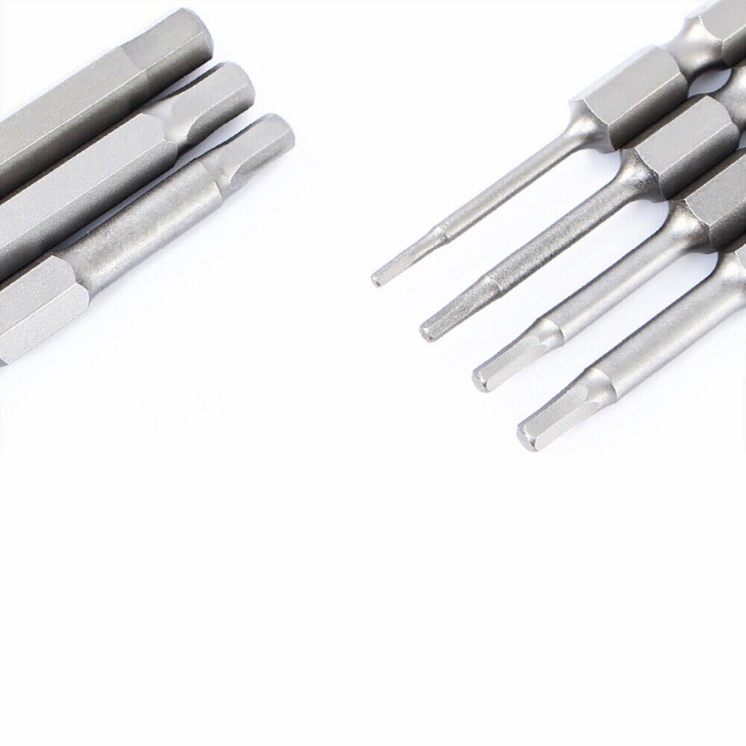 Hex Key Allen Bit Set Quick Change Connect impact Driver Power drill S2 Steel