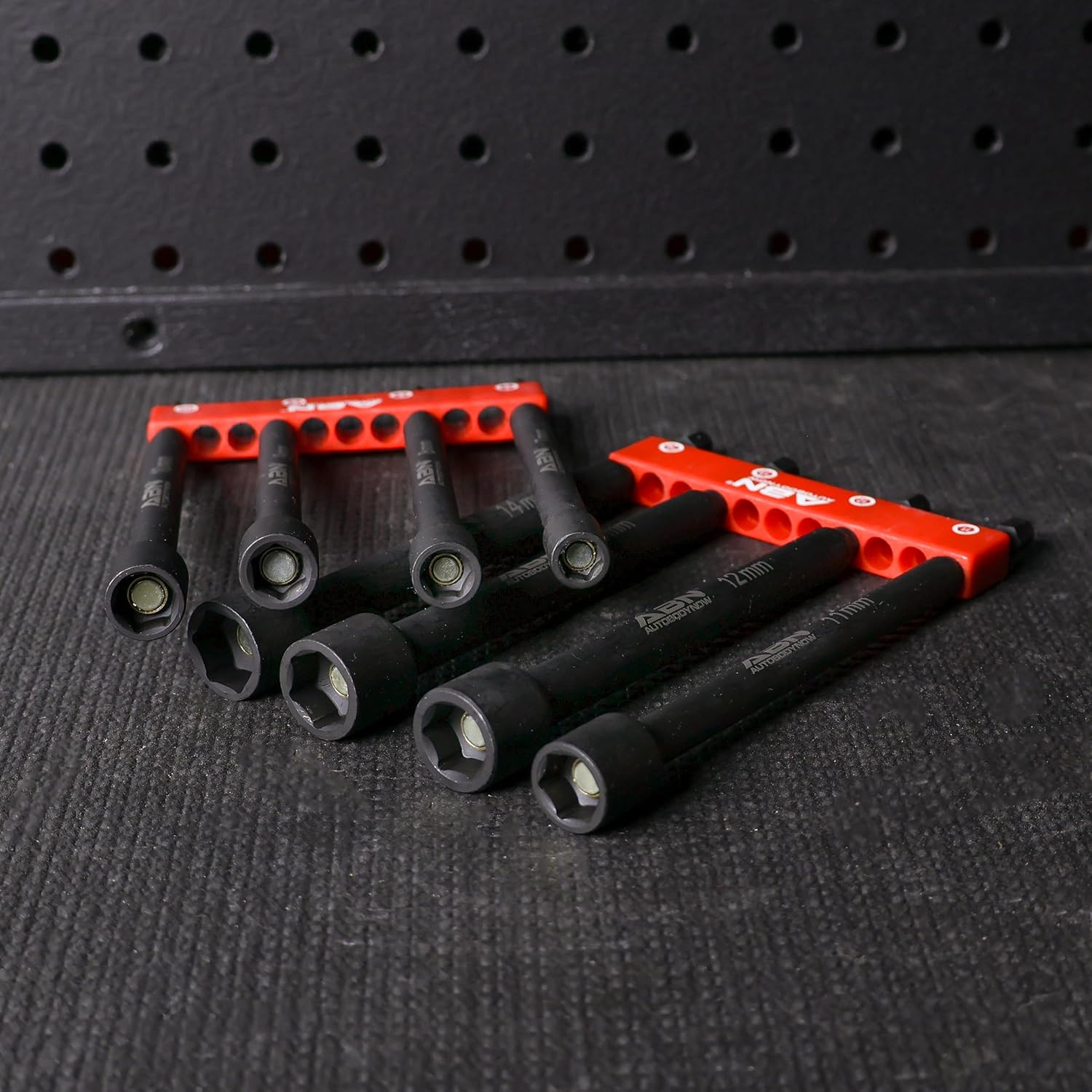 8Pc Metric Magnetic Impact Nut Driver Set 6″ Long 1/4 Hex Shank Drill Bit Socket