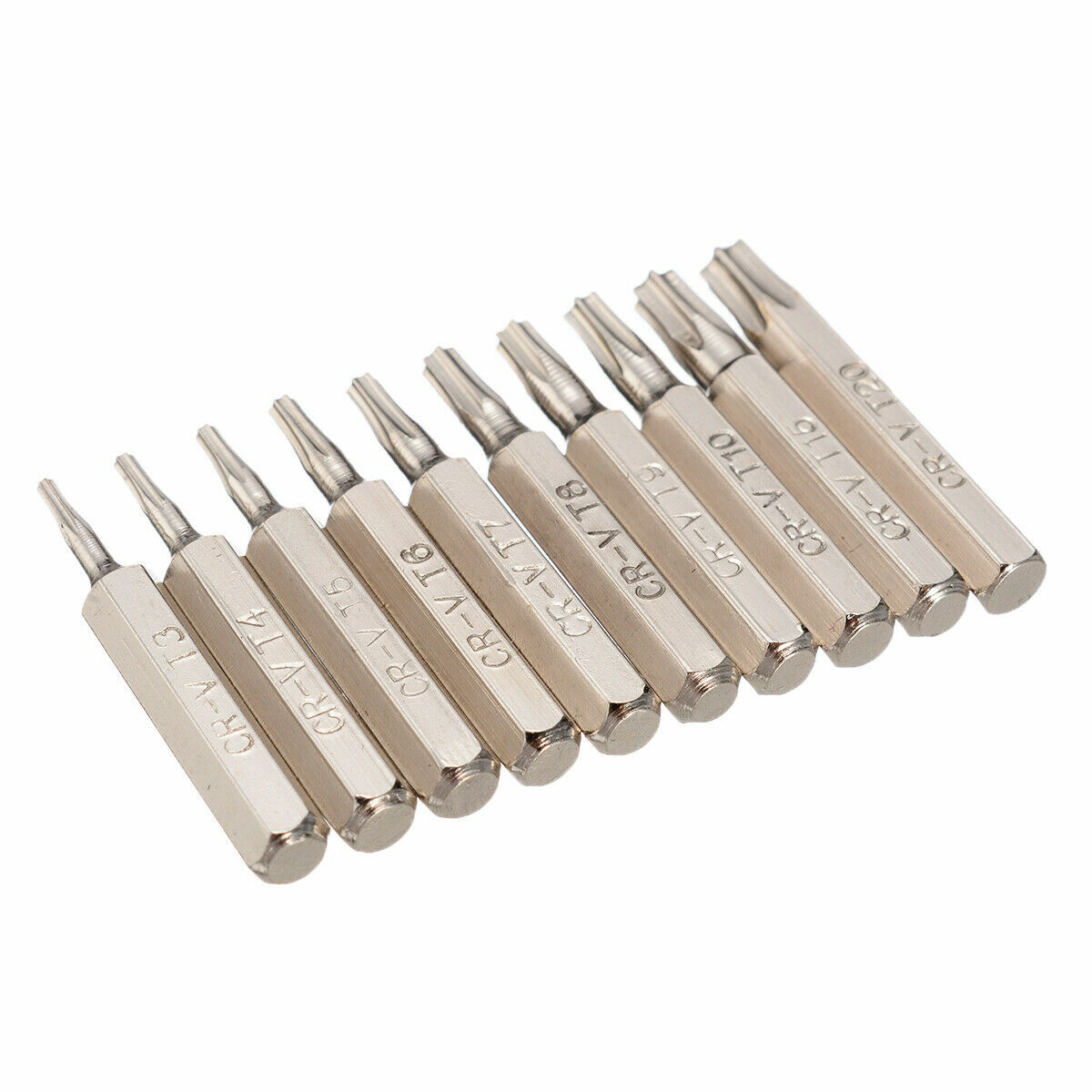 10x 28mm Magnetic CR-V Screwdriver Bit Set Hex Torx Head Electrician Repair Tool