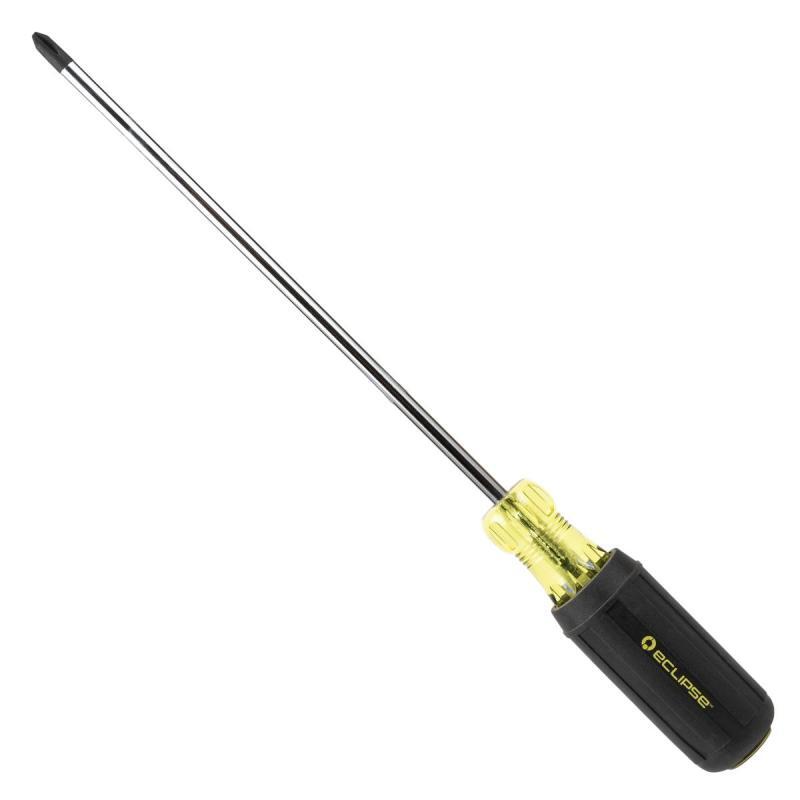 Eclipse 800-096 Phillips Screwdriver, #2×8″, Rubber Grip