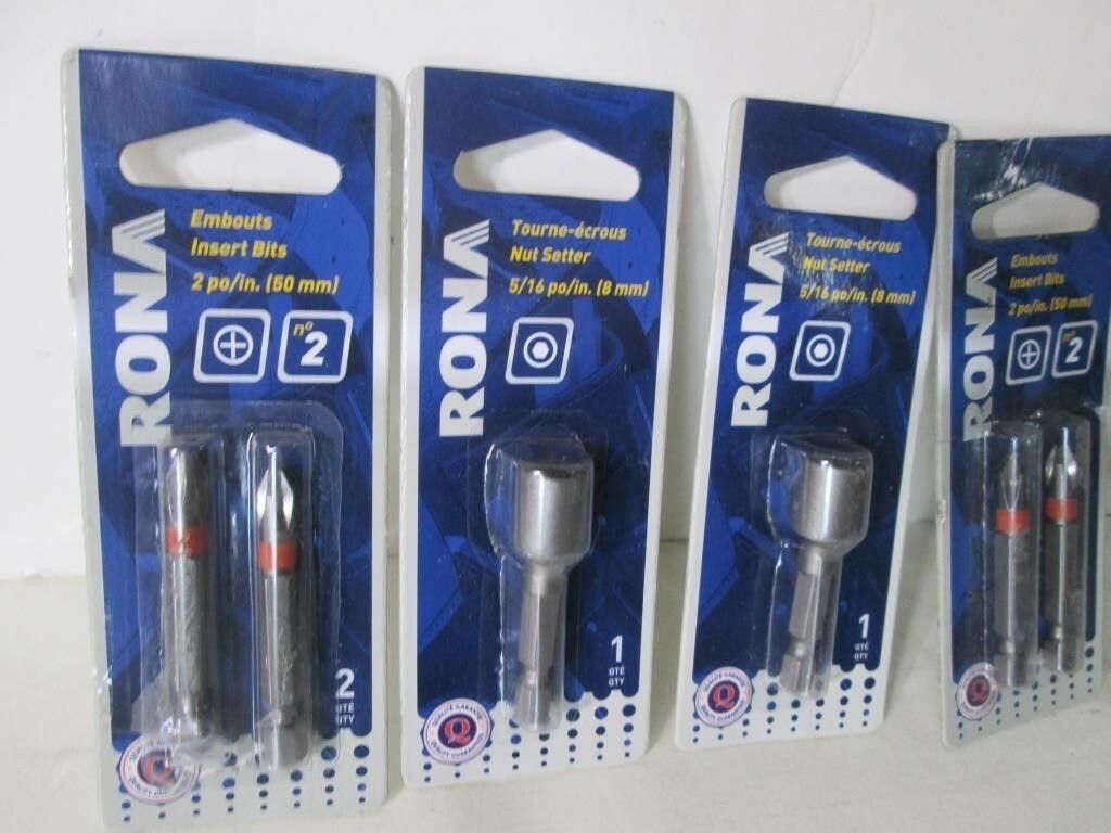 RONA NUT SETTERS & BITS LOT (See Photos for Details)
