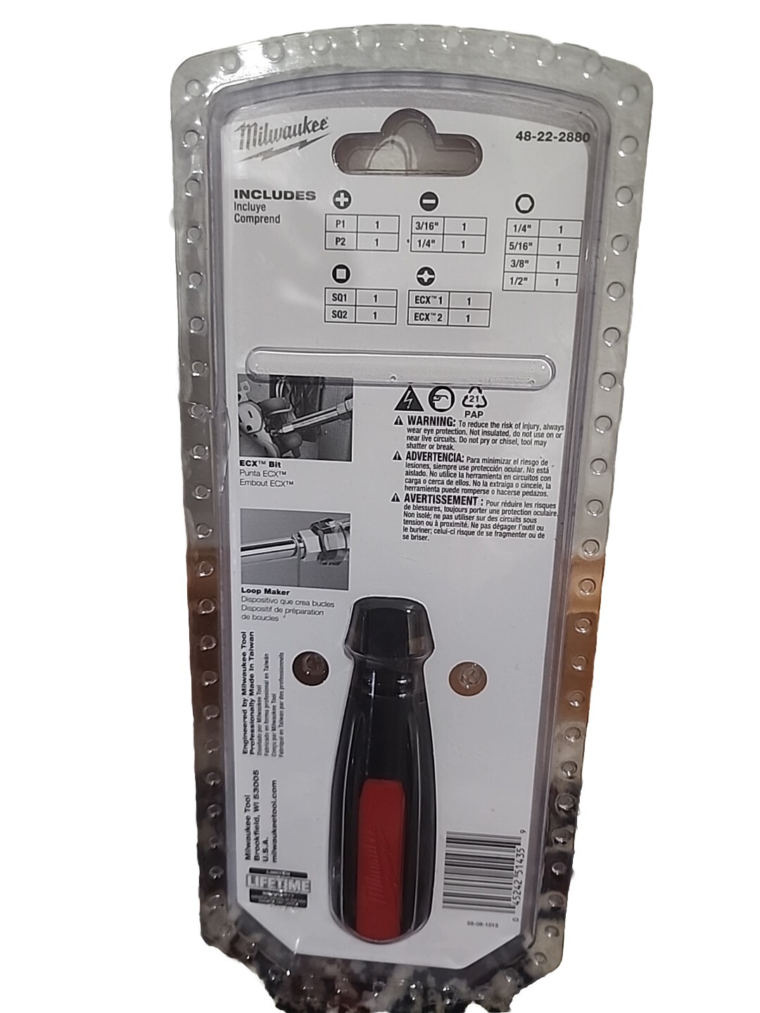 Milwaukee 48-22-2880 13 in 1 Cushion Grip Screwdriver w/ ECX