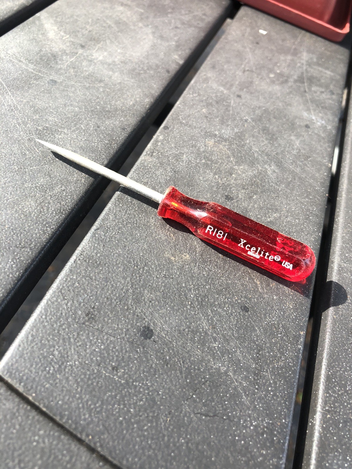 Xcelite R181 Slotted/Flathead Pocket Screwdriver, 1/8″ Head, 4-1/4″ Length