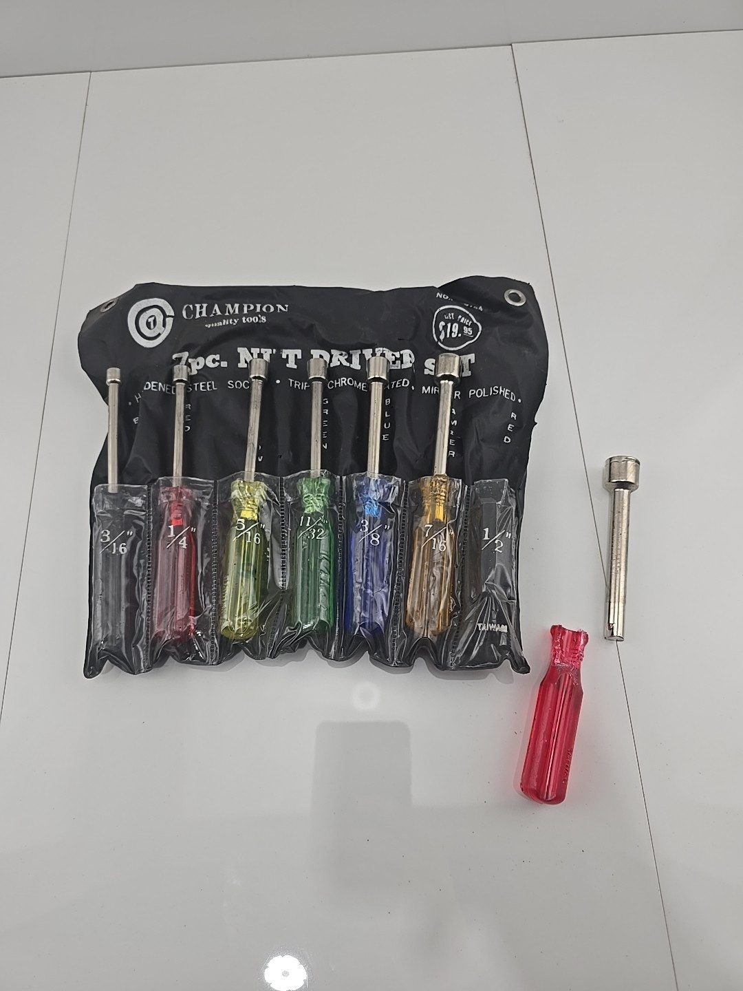 Vintage Champion 7 Pc Sae Nut Driver Set