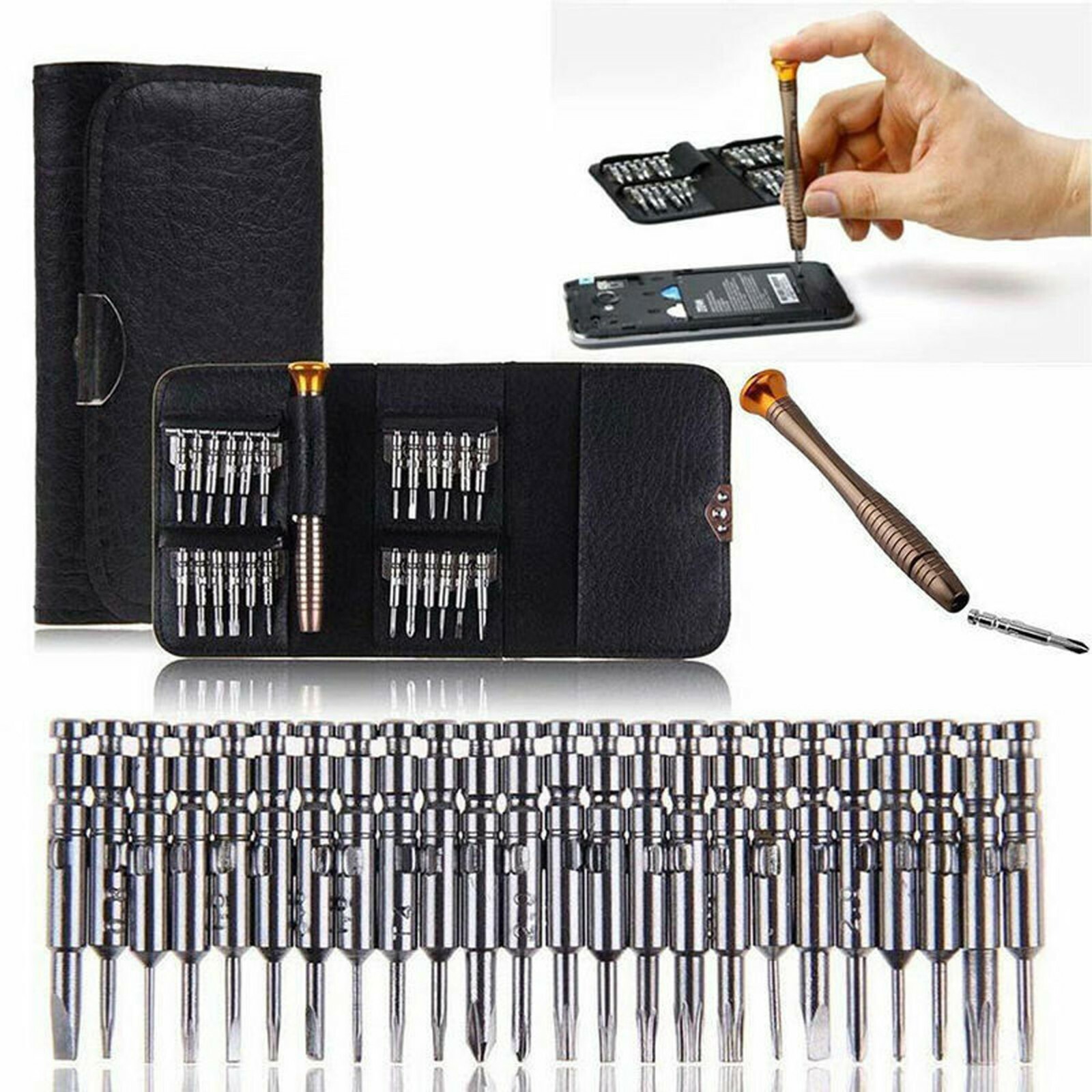 25 IN1 Small MINI REPAIR PRECISION SCREWDRIVER TORX TOOL KIT SET PHONES FIX US