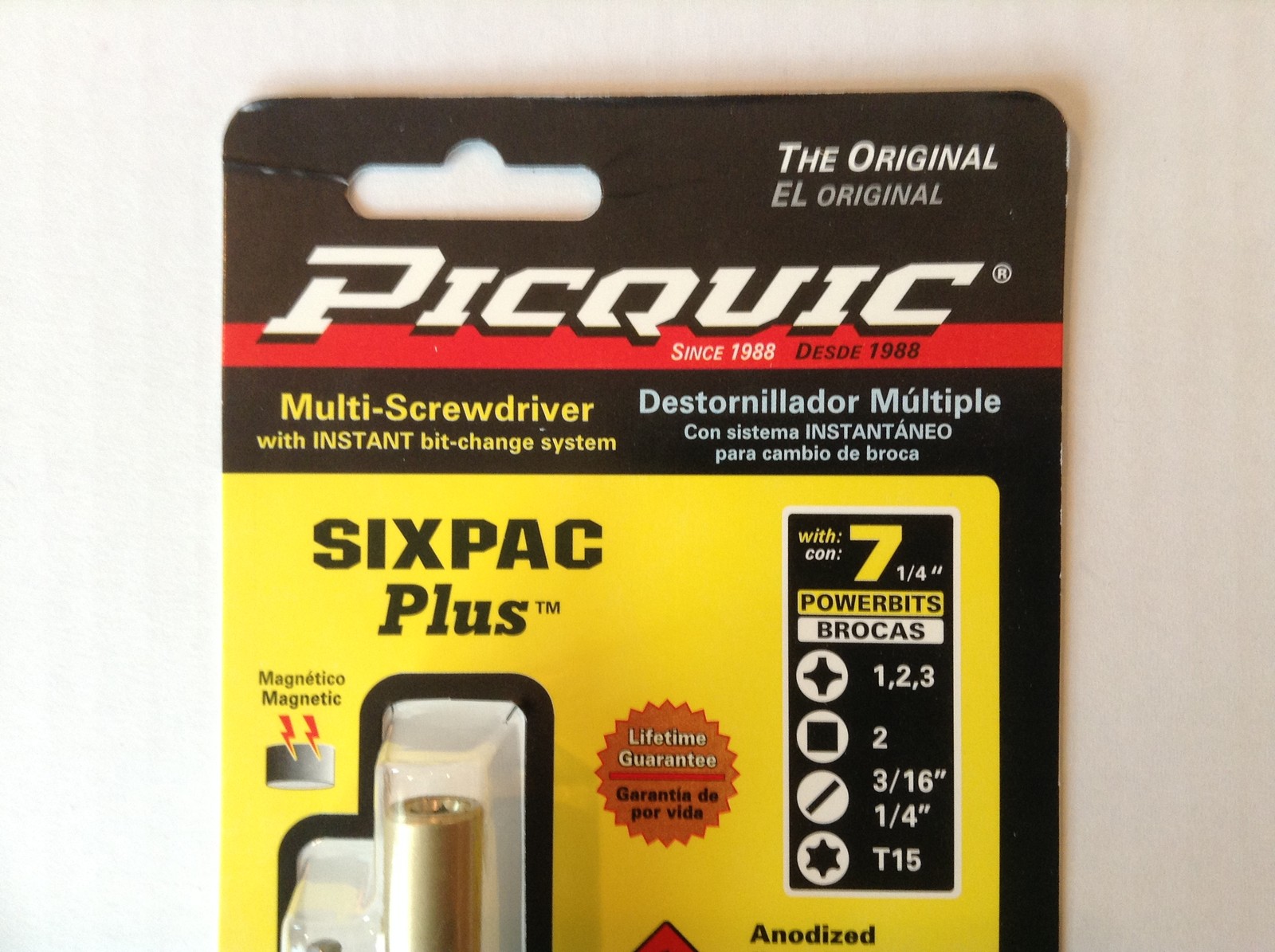 PICQUIC SIXPAC Plus Screwdriver Multi Bit w/ 7 Hex Bits – “Aquamarine”